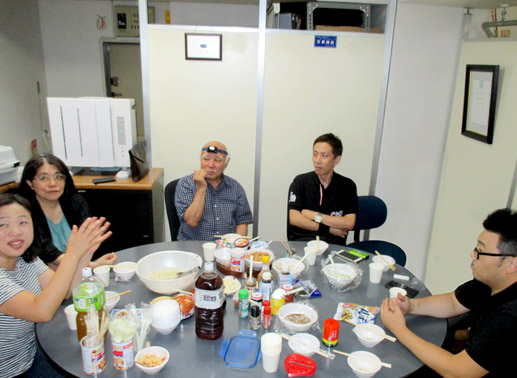 防災炊き出しの様子