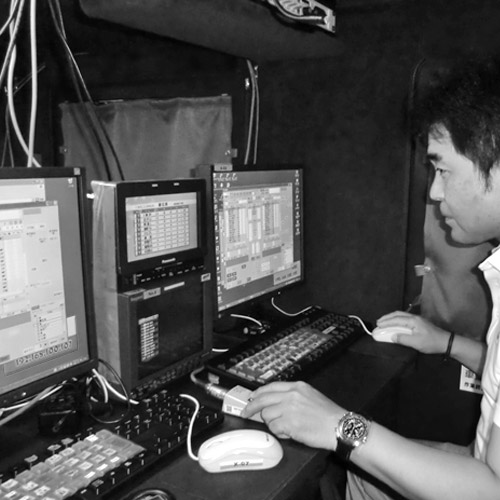 スポーツ中継おける情報CGの送出